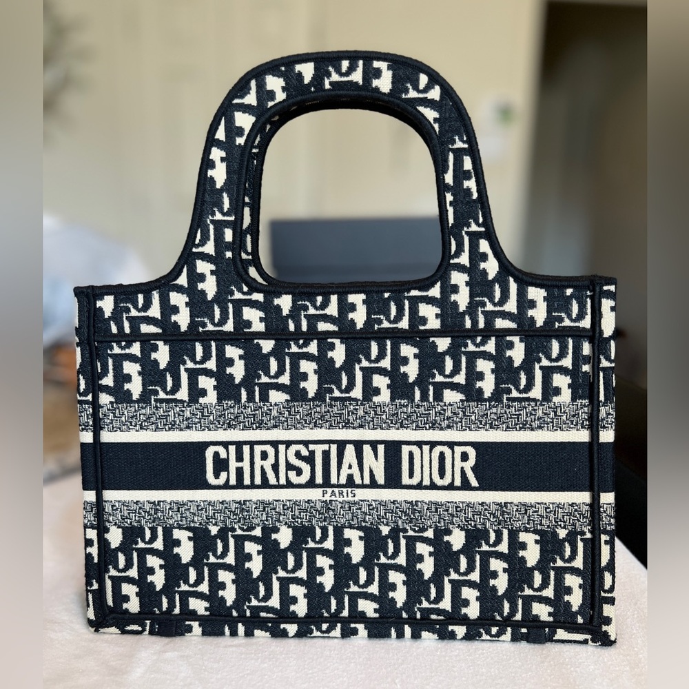 Dior Black and White Tote Bag
